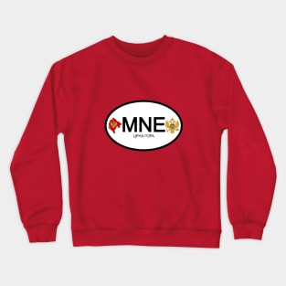 Montenegro car country code Crewneck Sweatshirt